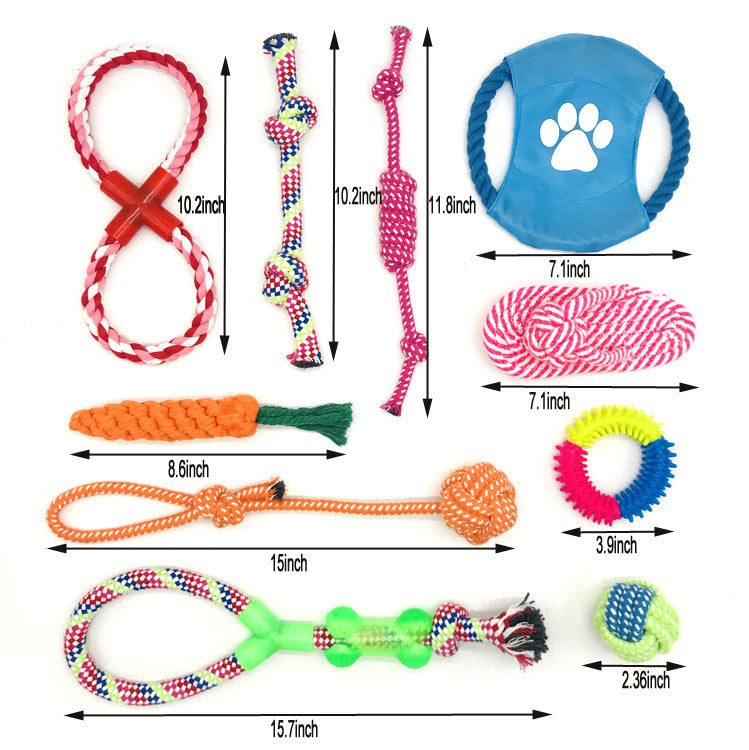 Pet Cotton Rope Dog Toy - Bite Resistant Design