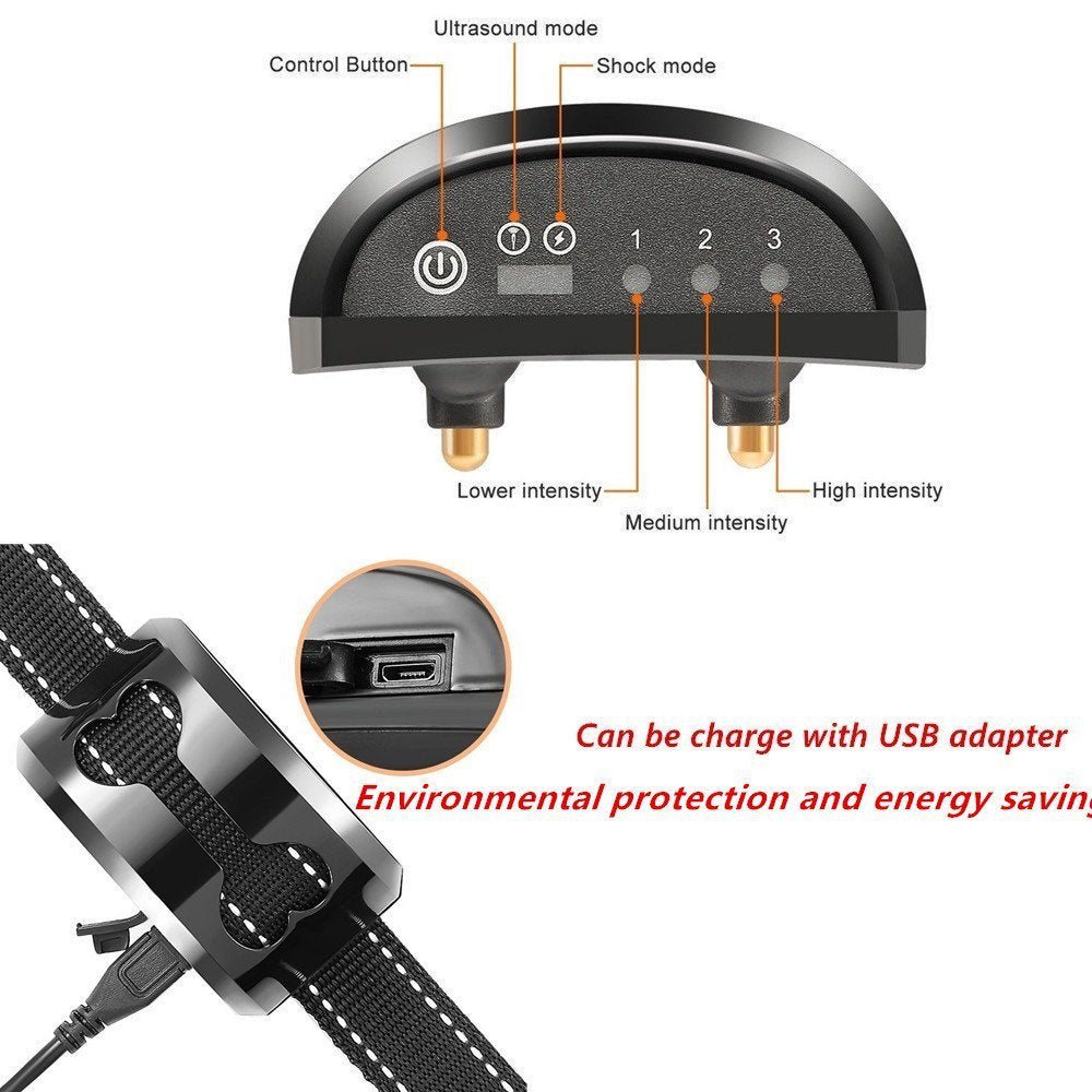 LED Ultrasonic Dog Bark Control Device - Rechargeable