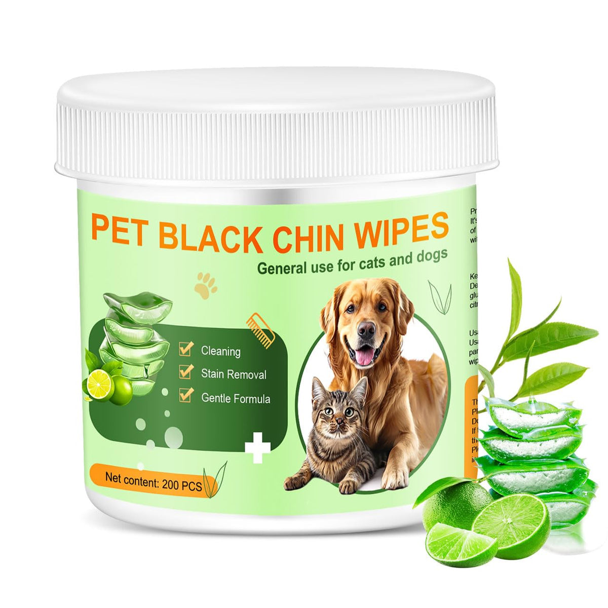Xcdsxer Pet Wipes for Dogs and Cats -200 Count- Eye Wipes for Dogs Grooming Wipes for Cat Chin Unscented Soft pet Wipes